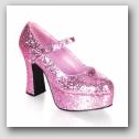 Plateauschuh 
pink Glitter
Verleih 10€  » Click to zoom ->